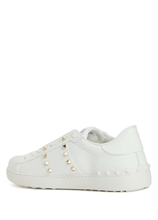 Open Beyaz Erkek Deri Sneaker - Görsel 4