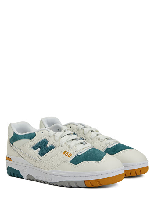 550 Beyaz Erkek Deri Sneaker - Görsel 3