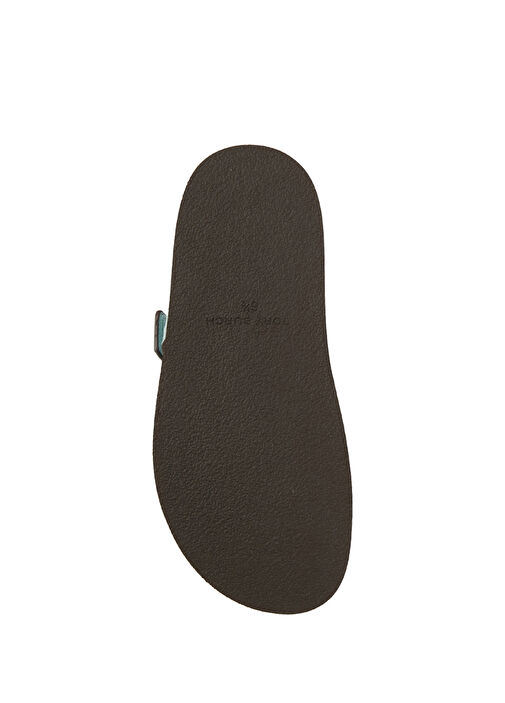 Mavi Kadın Deri Terlik - Görsel 6