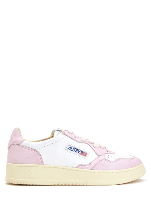 Pembe Kadın Deri Sneaker - Görsel 2