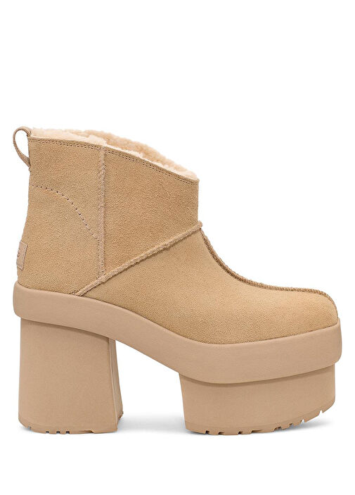 靴 UGGforRayBEAMS/New Heights Platform Mini Ugg - New Heights Platform Mini Hardal Kadın Deri Bot - Hardal