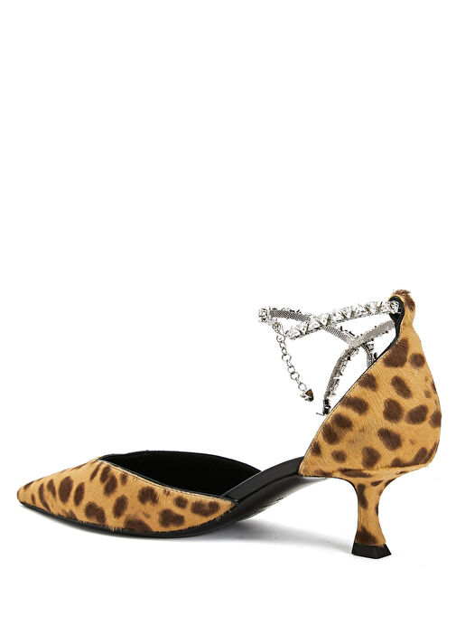 Stevie Leopar Süet Topuklu Ayakkabı - Görsel 4