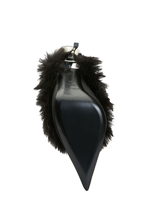 Siyah Kadın İpek Terlik - Görsel 6