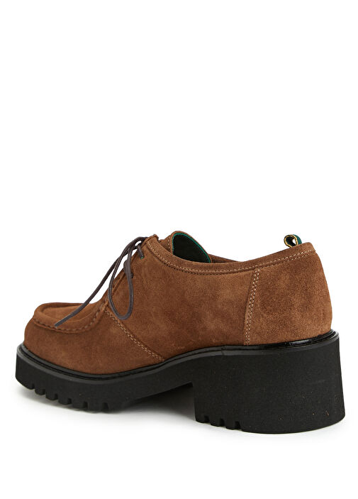 Açık Kahverengi Kadın Deri Ayakkabı - Görsel 4