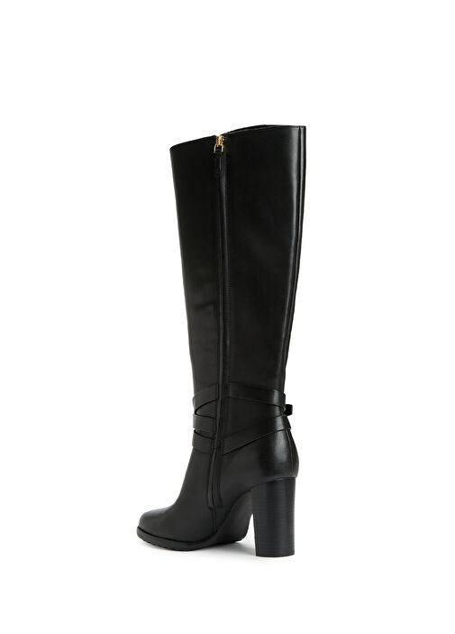 Siyah Kadın Deri Çizme - Görsel 4