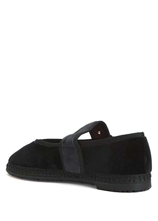 Sophie Siyah Kadife Babet - Görsel 4