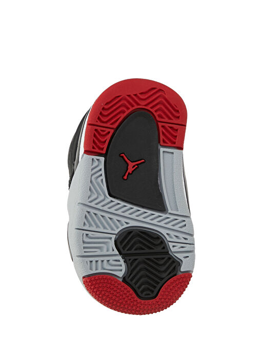 Jordan 4 RM Siyah Çocuk Deri Sneaker - Görsel 6