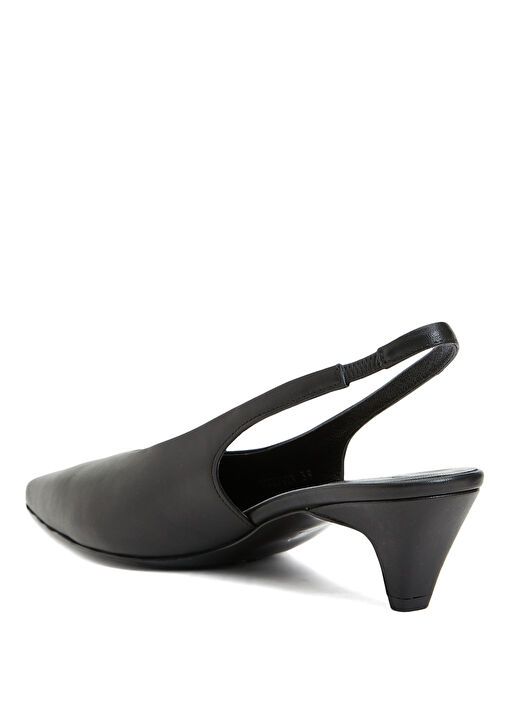Divarese Divarese Siyah Deri Topuklu Ayakkabı Babet | Beymen Siyah - 4. görsel