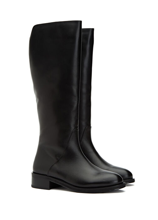 Siyah Kadın Deri Çizme - Görsel 3