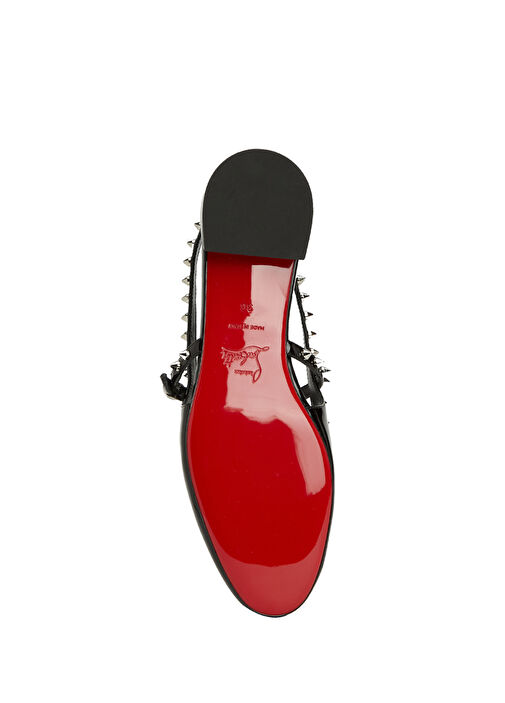 Sweet Janispikes Siyah Deri Babet - Görsel 6