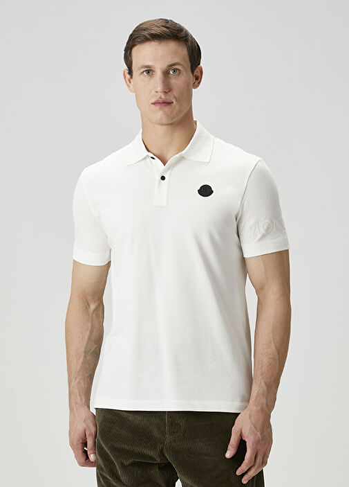 Moncler Beyaz Erkek Beyaz Polo Yaka T-shirt 1775520 | Beymen