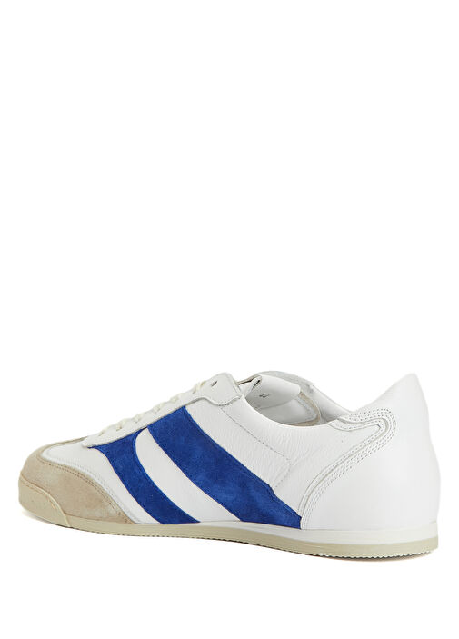 Pillar Pista Mavi Beyaz Erkek Deri Sneaker - Görsel 4