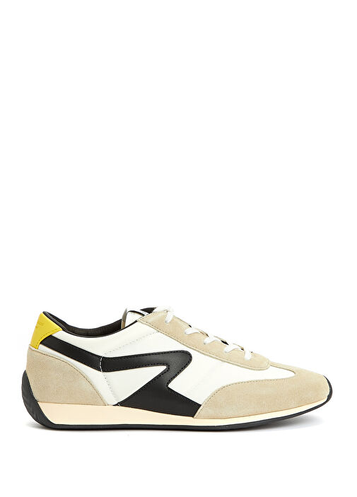 Slim Retro Kadın Deri Sneaker - Görsel 2