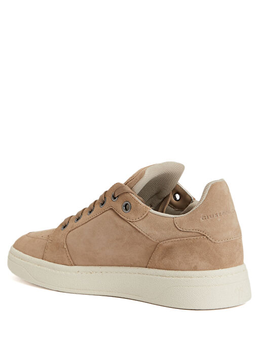 Bej Erkek Deri Sneaker - Görsel 4