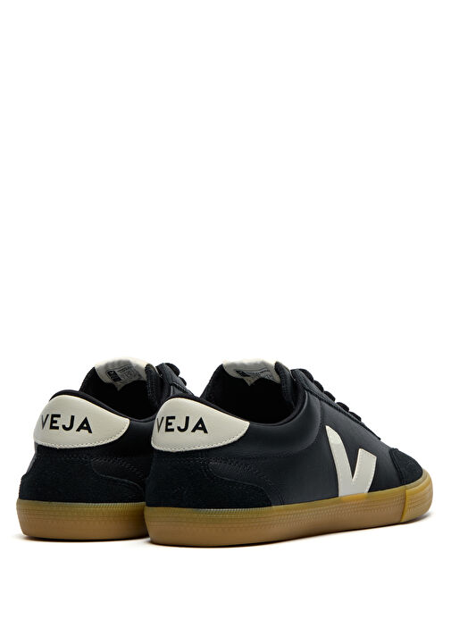 Volley Siyah Erkek Deri Sneaker - Görsel 4