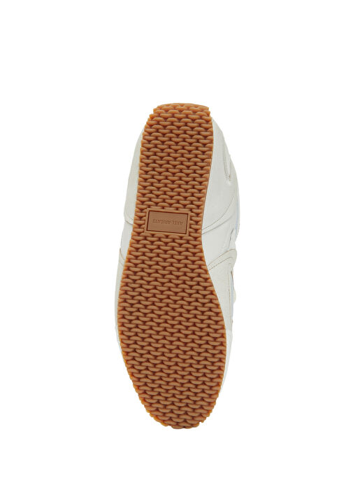 Kırık Beyaz Erkek Deri Sneaker - Görsel 6