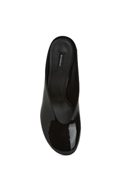 Sculpted Siyah Kadın Deri Terlik - Görsel 5