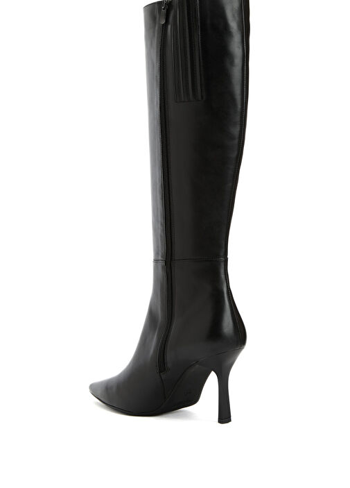 Siyah Kadın Deri Çizme - Görsel 4