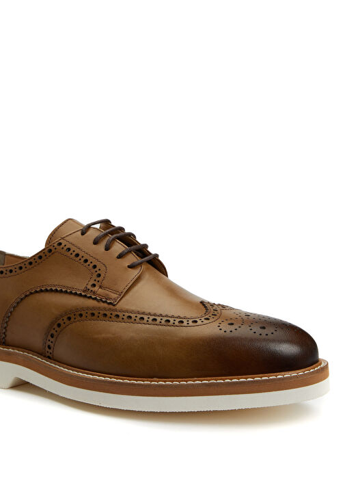 Kahverengi Erkek Deri Ayakkabı - Görsel 7