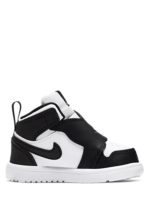 Sky Jordan 1 Siyah Silver Erkek Çocuk Deri Sneaker - Görsel 2