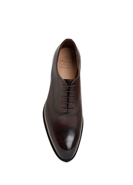 Church's Koyu Kahverengi Church's Deri Erkek Ayakkabı