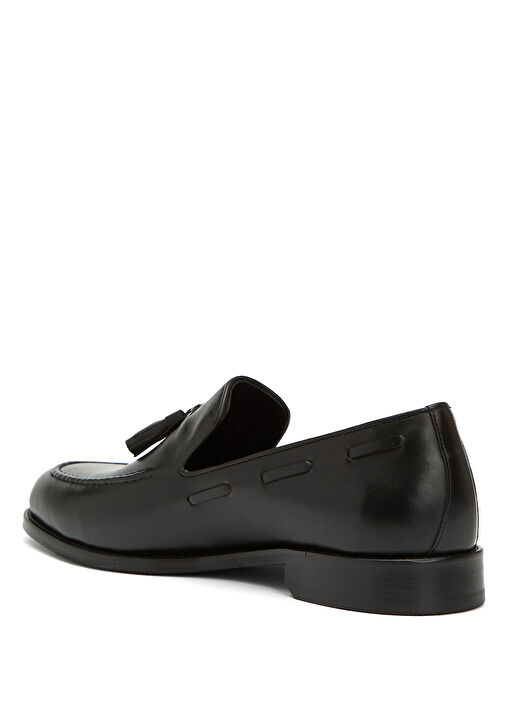 Siyah Erkek Deri Loafer - Görsel 4