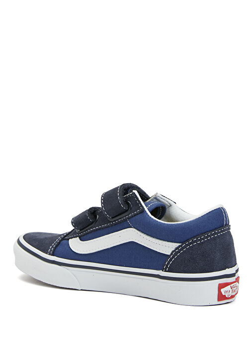 UY Old Skool V Lacivert Çocuk Deri Sneaker - Görsel 4