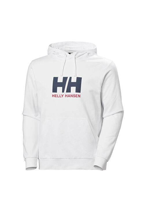 Helly Hansen WHITE Erkek Hh Logo 2.0 Kapüşonlu Beyaz Erkek