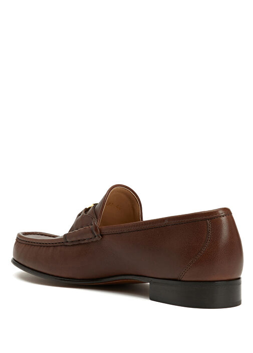 VLogo Kahvrengi Erkek Deri Loafer - Görsel 4