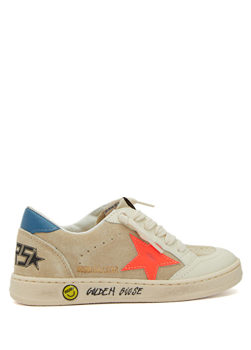 Ball Star Bej Unisex Çocuk Süet Sneaker - Görsel 2