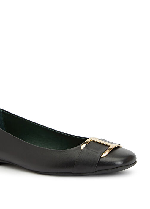 Siyah Tokalı Deri Babet - Görsel 7