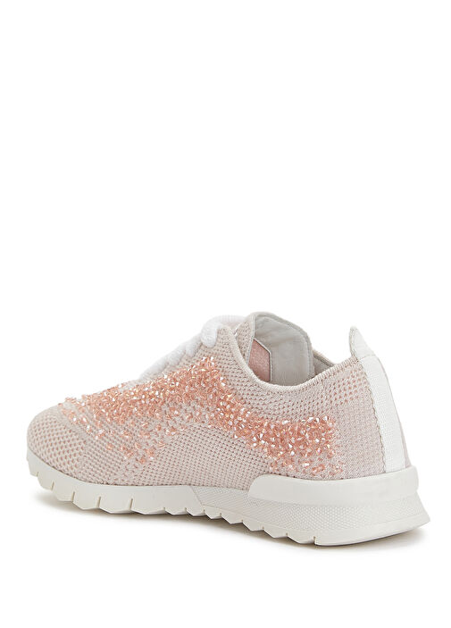 Pembe Kadın Kaşmir Sneaker - Görsel 4