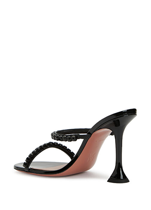 Gigi Siyah Kadın Deri Terlik - Görsel 4