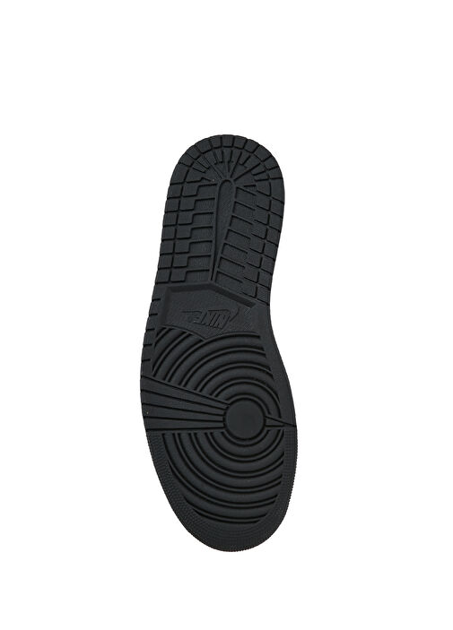 Jordan 1 Siyah Beyaz Erkek Deri Sneaker - Görsel 6