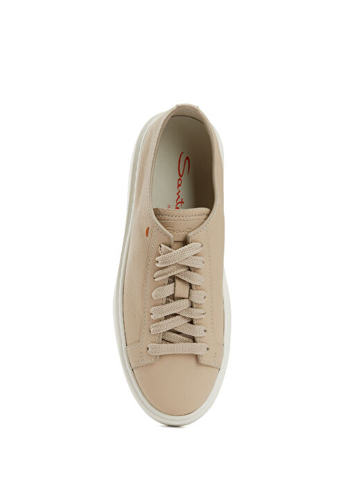 Santoni Nude Santoni Deri Kadın Sneaker