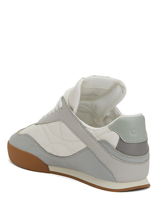 Kick Beyaz Gri Kadın Deri Sneaker - Görsel 4