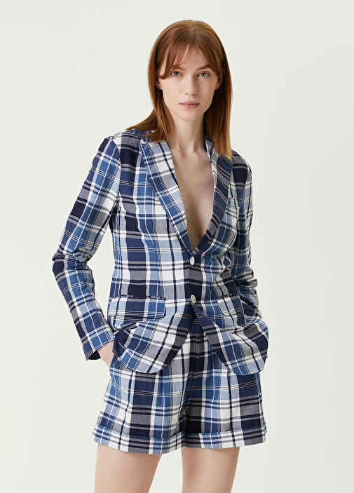 Ralph lauren blue plaid sport coat best sale