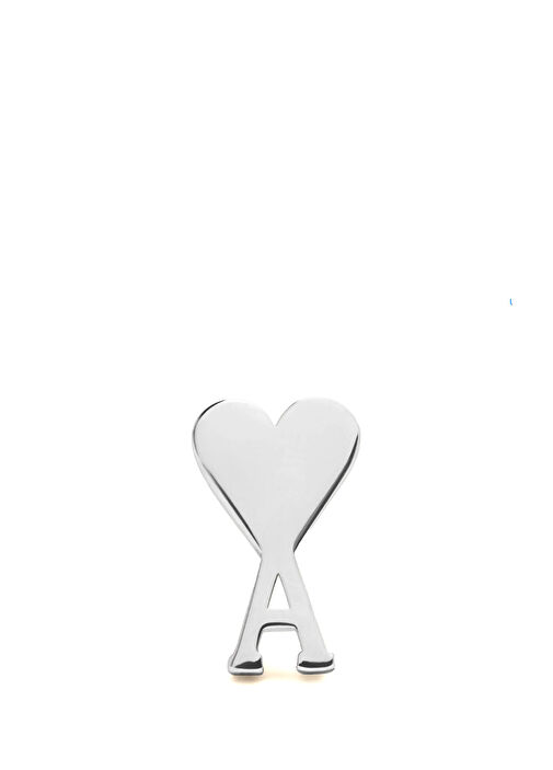 Ami Paris - Logo Formlu Broş - Gümüş