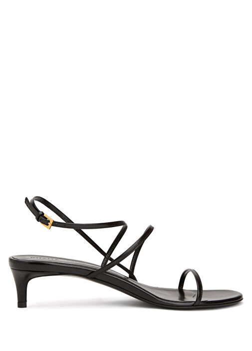 Loop Kitten Siyah Kadın Deri Sandalet - Görsel 2