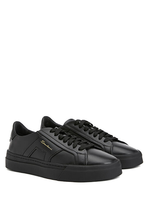Siyah Erkek Deri Sneaker - Görsel 3