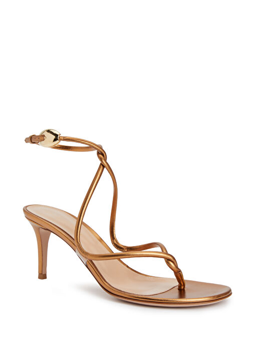 Mamba Bronz Kadın Deri Sandalet - Görsel 3