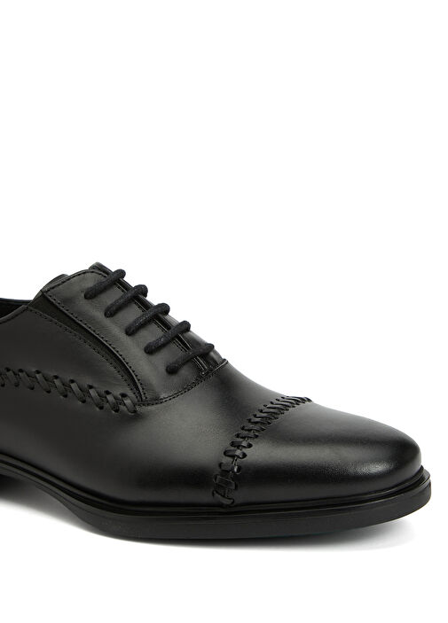 Siyah Erkek Deri Ayakkabı - Görsel 7