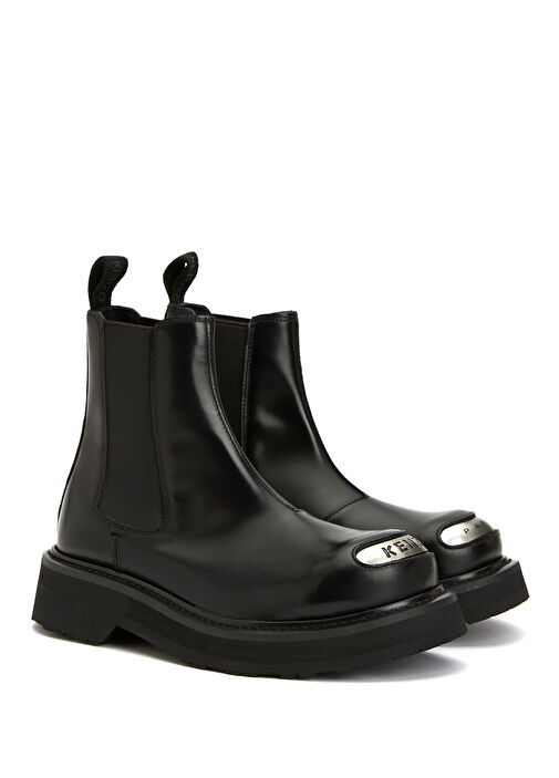 Smile Siyah Kadın Deri Bot - Görsel 3