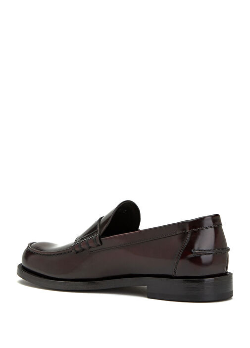 Logolu Erkek Deri Loafer - Görsel 4