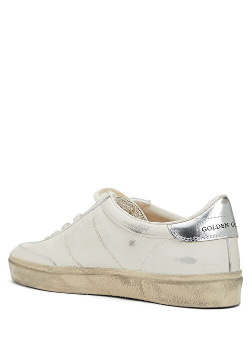 Soul Star Siyah Beyaz Silver Kadın Deri Sneaker - Görsel 4