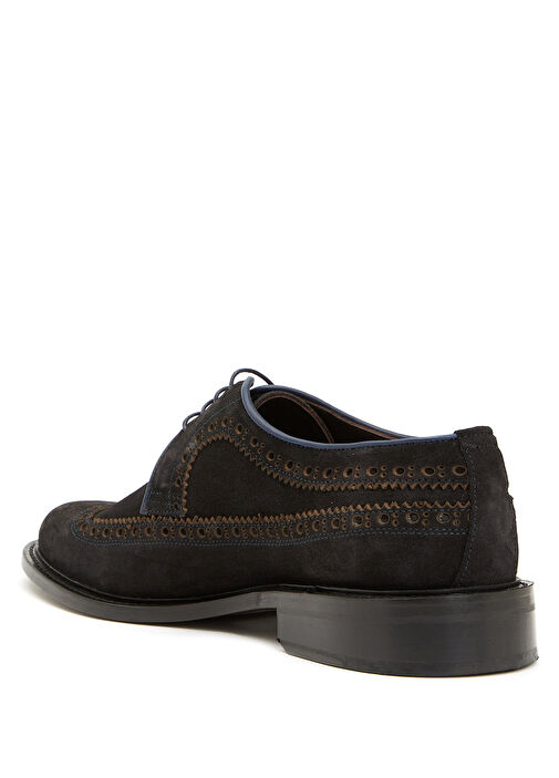 Erkek Süet Deri Lacivert Ayakkabı - Görsel 4