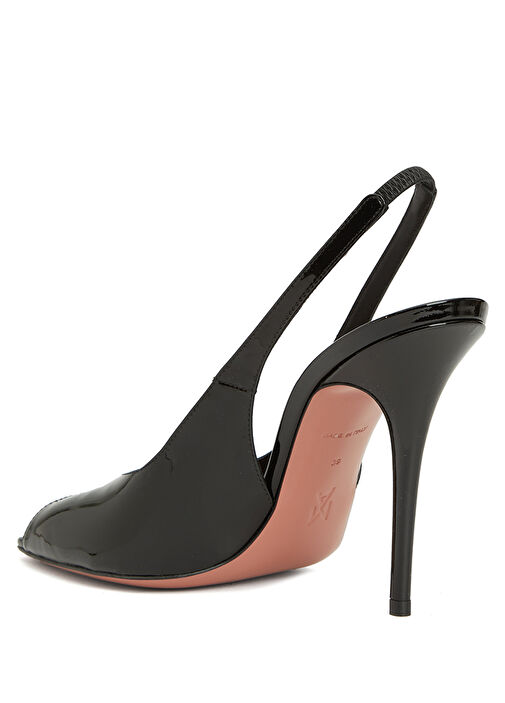 Kristina Siyah Deri Topuklu Ayakkabı - Görsel 4