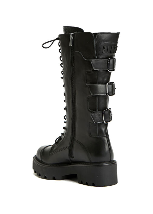 Siyah Kadın Deri Bot - Görsel 4