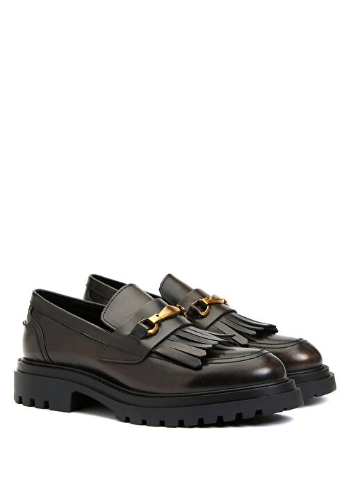 Divarese Divarese Bronz Kadın Deri Loafer Beymen'de! Bronz - 2. görsel