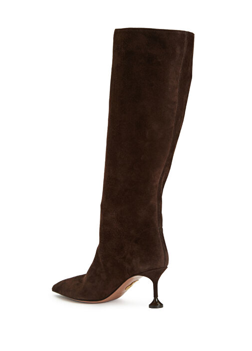 Kahverengi Kadın Süet Çizme - Görsel 4